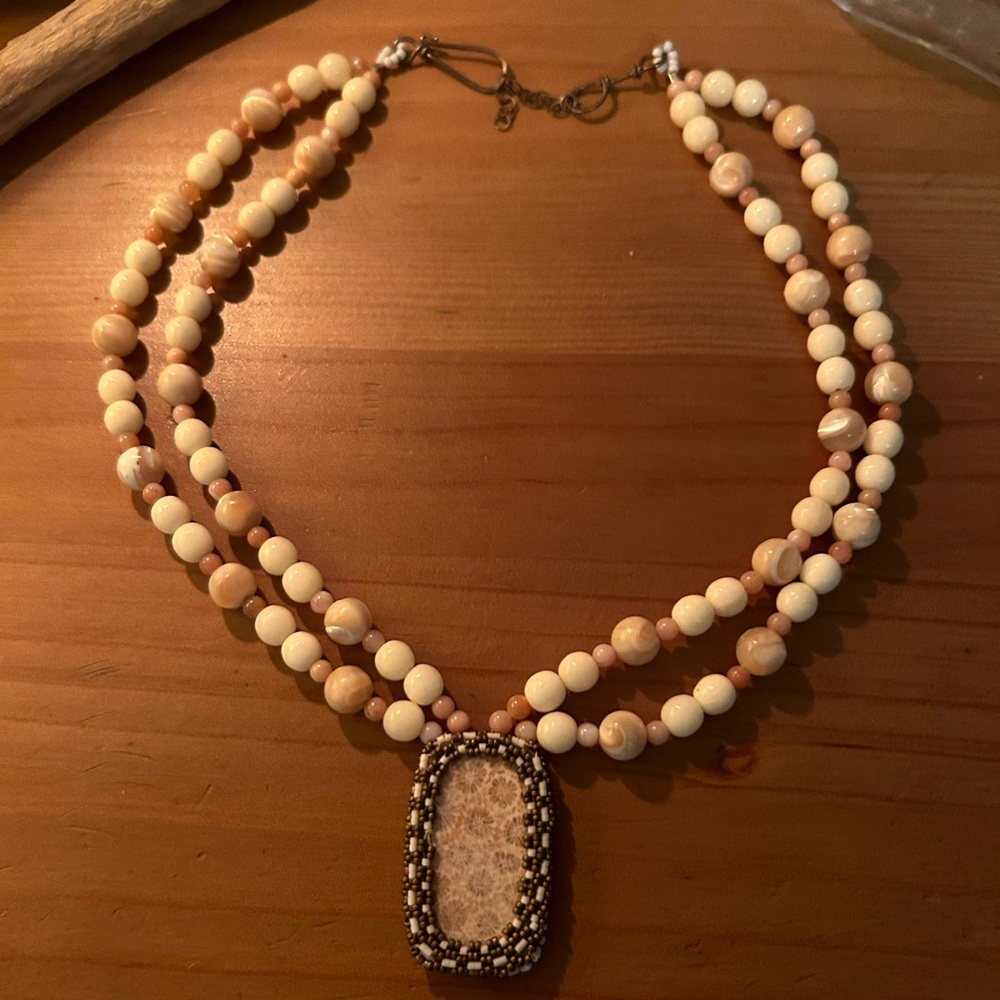 Coral & Pearl necklace